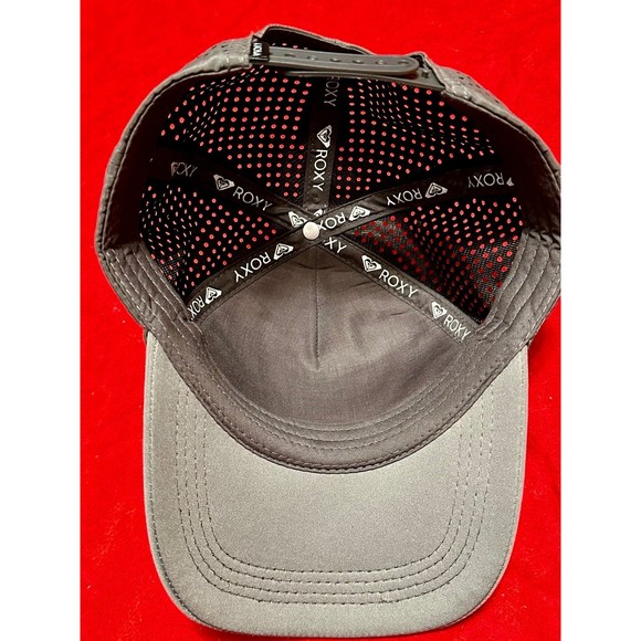 Roxy Grey Gray Pink Beige Camo Camouflage Military Army Trucker Hat Cap - Picture 4 of 4